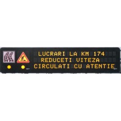 Panou VMS de ruta - Tip 1 - 8000x2000 - Matrice completa, full-colour, 4 LED-uri (RGBY) Panou VMS de ruta - Tip 1 - 8000x2000 - Matrice completa, full-colour, 4 LED-uri (RGBY)